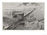 Caesar in Egypt Besieges Alexandria Reproduction procédé giclée par Poyet 