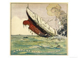 The Titanic Sinks, Seemingly in Daylight! Giclee Print by Jeunesse 