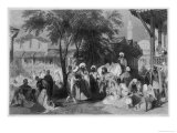 The Aurut Bazaar or Slave Market at Istanbul Giclee Print by Lightfoot 