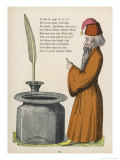 The Story of the Inky Boys Tall Agrippa and His Inkwell Giclee Print by Heinrich Hoffmann