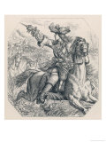 Jacobite Rising at Killiecrankie Dundee Leads a Charge Against the Royalists Giclee Print by Noel Paton