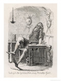 Jack Entices the Hen That Lays the Golden Eggs Away from the Sleeping Giant in His Castle Giclee Print by George Cruikshank