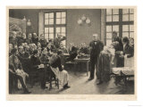 Charcot and Asylum Patient Giclée-Druck von A. Lurat