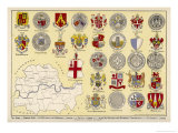 London Arms and Seals Giclee Print by Alfred Lambeth