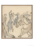 Seriously Passionate Couples Dance the Tango Reproduction procédé giclée par Olaf Gulbransson
