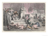 The Emperor Nero Watches Rome Burn reproduction procédé giclée par H. Leutemann