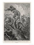 20,000 Leagues Under the Sea: The Squid Claims a Victim Giclee Print by Hildebrand 