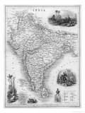 India Under British Rule About the Time of the Mutiny Giclée-Druck von W. Hughes