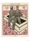 Russia and Germany Return from the Grave -They Recover after the Defeats of World War One Giclee Print by F. Schilling
