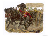 Captain Bell of the Royal Welsh Fusiliers Captures a Russian Gun at the Battle of Alma Lámina giclée por Harry Payne Captain Bell of the Royal Welsh Fusiliers Captures a Russian Gun at the Battle of Alma Lámina giclée por Harry Payne