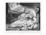 The Soul of a Strong Wicked Man Leaves Him Giclee Print by Luigi Schiavonetti