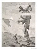 Norwegian Giant Little Fred and the Giant Beggar Giclee Print by Theodor Kittelsen