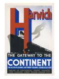 Harwich the Gateway to the Continent Giclee Print by Frank Newbould