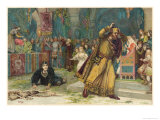 Hamlet, The Play Scene reproduction procédé giclée par H.m. Paget