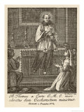 The Blessed Thomas a Cora is Levitated While Administering the Mass Giclee Print by De Rochas