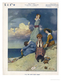 Four Young Women Wait for Their Soldier Sweethearts to Come Home reproduction procédé giclée par Norman Rockwell