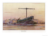 An Assyrian Galley reproduction procédé giclée par Albert Sebille