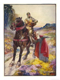 William Wallace Warned of English Treachery Awaiting Him in Ayr Giclee Print by J.r. Skelton