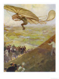 Otto Lilienthal in Flight on Hill Near Neustadt Germany Giclee Print by H.r. Millar Otto Lilienthal in Flight on Hill Near Neustadt Germany Giclee Print by H.r. Millar