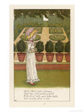 Mary Mary Quite Contrary How Does Your Garden Grow reproduction procédé giclée par Kate Greenaway