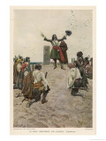 Rene-Robert Cavelier de la Salle French Explorer reproduction procédé giclée par Howard Pyle