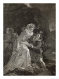 Mary Queen of Scots Escapes from Loch Leven Castle Giclee Print by J. Rogers