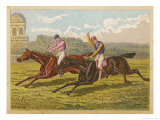 Close Finish Giclee Print by C.b. Herberte