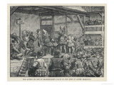 Performance of Shakespeare's "Midsummer Night's Dream" in an Elizabethan Playhouse reproduction procédé giclée par H.m. Paget