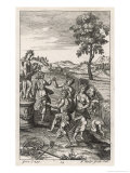 Dancing in Honour of Ceres (Demeter) the Goddess of Agriculture reproduction procédé giclée par Michael van der Gucht