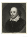 William Shakespeare English Playwright and Poet Giclée-tryk af Edward Scriven William Shakespeare English Playwright and Poet Giclée-tryk af Edward Scriven