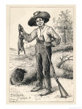 Huckleberry Holding up a Rabbit He Has Just Shot Giclee Print by Edward Windsor Kemble