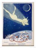 Halley's Comet Soars Over Denmark Giclee Print by Axel Nygaard