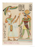 Worshipped by the Pharaoh Ramses IV Giclee Print by S. Pollaroli