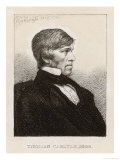 Thomas Carlyle Scottish Philosopher and Historian at Age 54 Giclee Print by Sherborn 