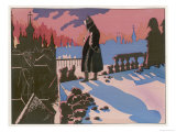 He Watches Moscow Burn Giclee Print by Job 