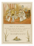 Children Playing Frog in the Middle, They Form a Ring Around One Child Giclée-Druck von Kate Greenaway