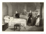 In Scutari Florence Nightingale Assists While a Doctor Puts a Splint on a Patient's Arm reproduction procédé giclée par Greatbach 