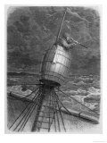 Look-Out Man from the Crow's- Nest During Wordenskjold's Arctic Expedition Giclee Print by Édouard Riou