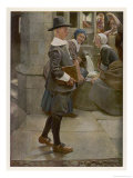 An English Puritan reproduction procédé giclée par Byam Shaw