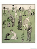 Intellectuals Think They Can Make Trees Grow if Watered with the Ink of Their Theories ジクレープリント - Thomas Theodor・Heine