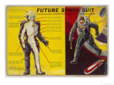 Space Suit as Foreseen in 1939 Giclee Print by Frank R. Paul