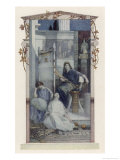Penelope with Her Maids Weaving a Shroud for Her Father-In-Law Giclee Print by A.f. Gorguet