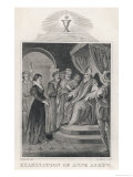 Anne Askew, Brought Before a Catholic Bishop for Examination Giclee Print by Plate 