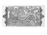 Sea Serpent Norway Giclee Print by Olaus Magnus