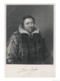 Ben Jonson English Playwright and Poet Giclee Print by William Holl
