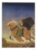 Tristram Carries Isolde Away to be His Uncle's Wife Giclee Print by Mackenzie 