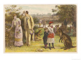 Australians Celebrate Christmas at the Height of Summer with a Picnic Giclee Print by G.c. Kilburne