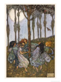 Fairies Amoungst the Trees Giclée-Druck von Florence Harrison