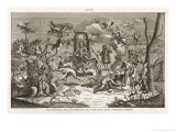 Satan Presides While Dancers Cavort Before Him Giclee Print by Bernard Picart
