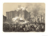 The Mob Charging the Prison Giclee Print by Hippolyte Lalaisse